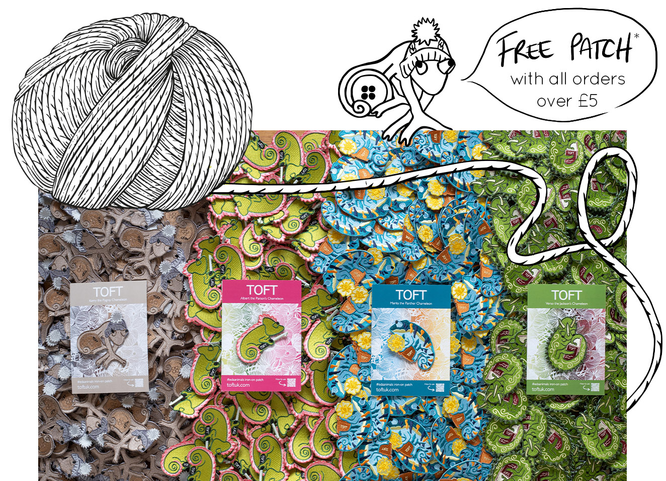 Free patch chameleon twenty years TOFT